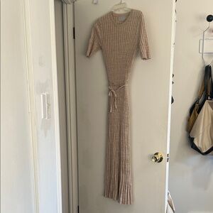 Modern Citizen Beige Knit Maxi Dress